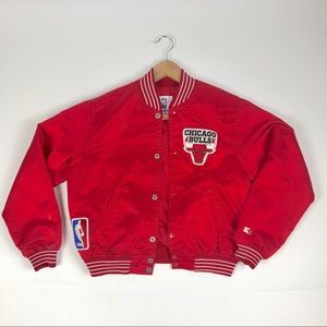 Vintage Chicago Bulls YL XS Satin Starter Jacket